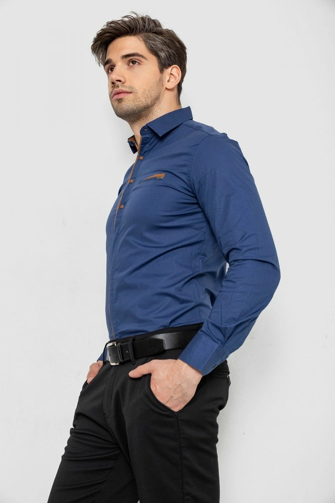 Купити Сорочка чоловіча  -уцінка, колір синій, 214R7009-1-U - Фото №3