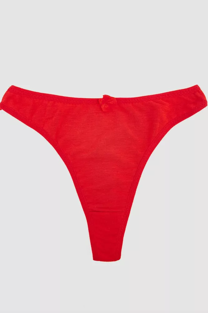 Купить Трусы женские V- стринги, цвет красный, 242R087 - Фото №1