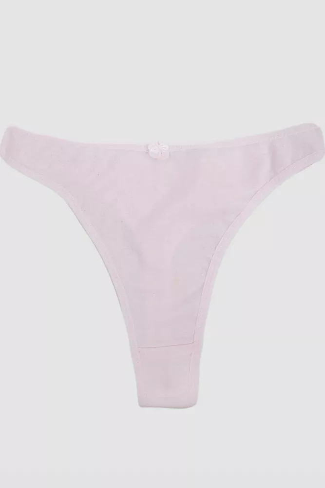 Купить Трусы женские V- стринги, цвет розовый, 242R087 - Фото №1