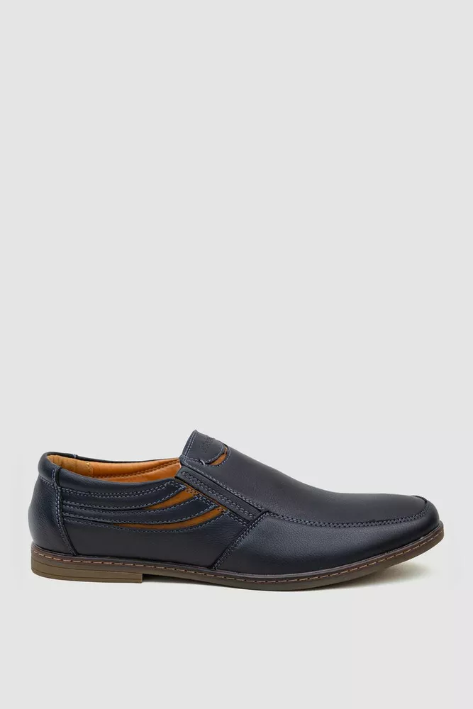 Купити Туфлі чоловічі, колір темно-синій, 243RA1215-1 оптом - Фото №1