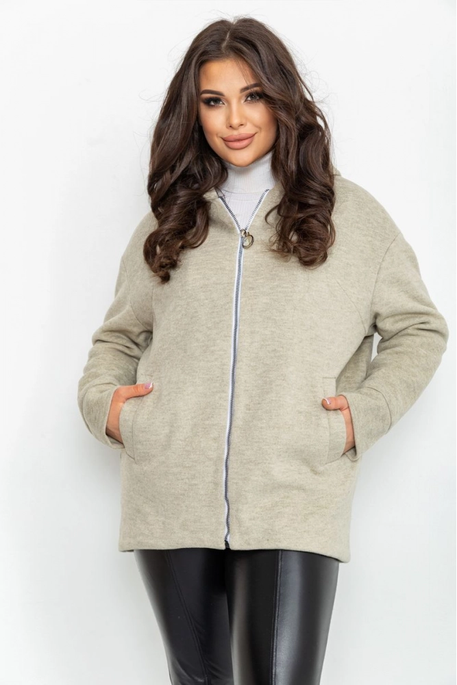 Купити Пальто жіноче, колір світло-оливковий, 115R426 - Фото №1
