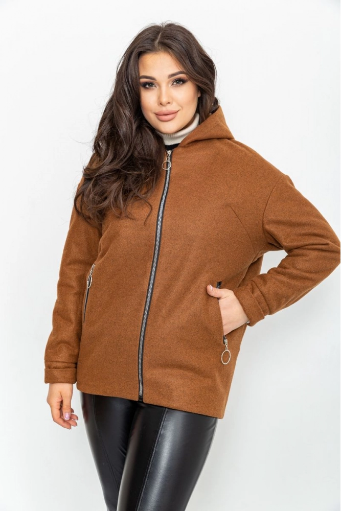 Купить Пальто женское, цвет коричневый, 115R426 - Фото №1