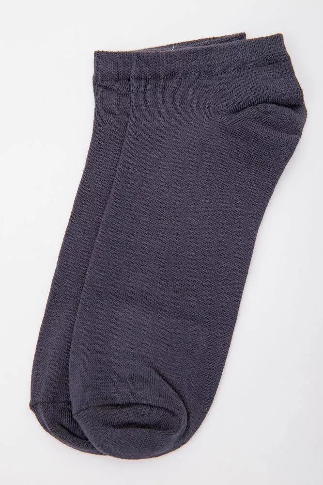 Купити Чоловічі короткі шкарпетки, темно-сірого кольору, 167R260 оптом - Фото №1