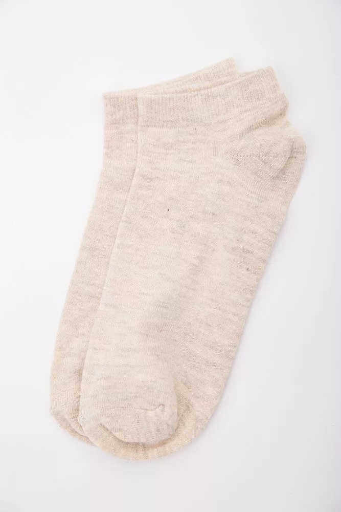 Купити Чоловічі короткі шкарпетки, світло-бежевого кольору, 167R260 - Фото №1