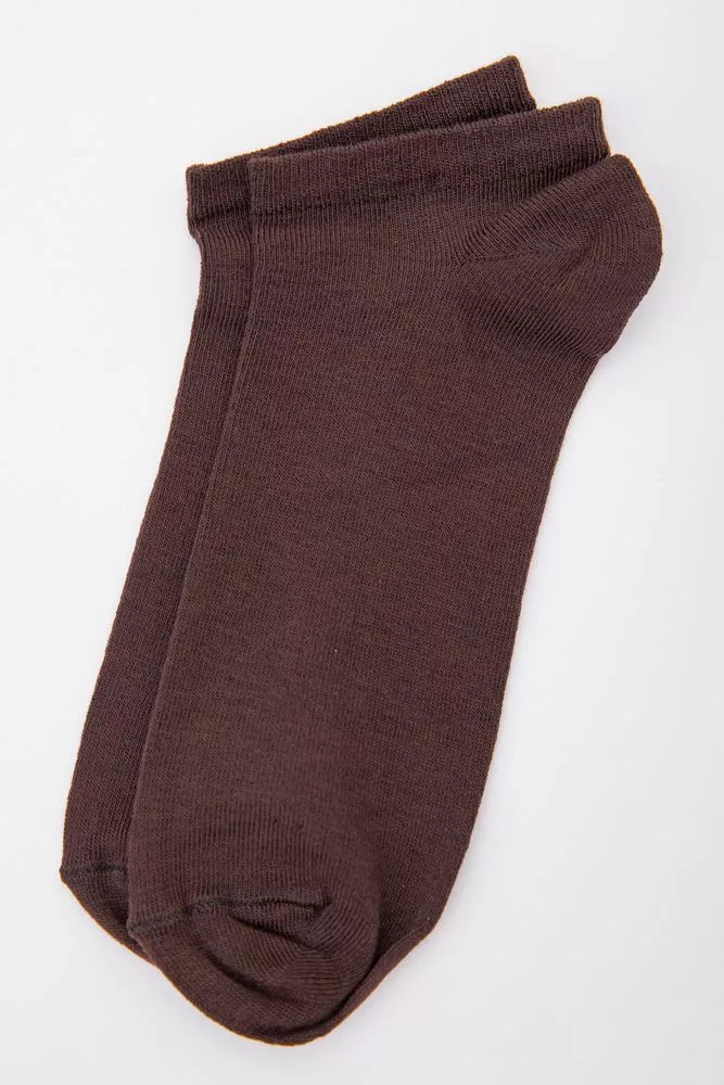 Купить Мужские короткие носки, коричневого цвета, 167R260 - Фото №1