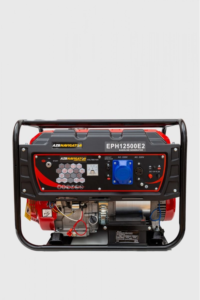 Купить Генератор бензиновый 8 кВт NAVIGATOR, цвет оранжево-черный, EPH12500 E2 - Фото №1