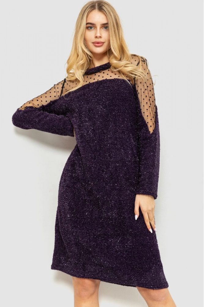 Купити Сукня прямого крою, колір фіолетовий, 186R40 - Фото №1
