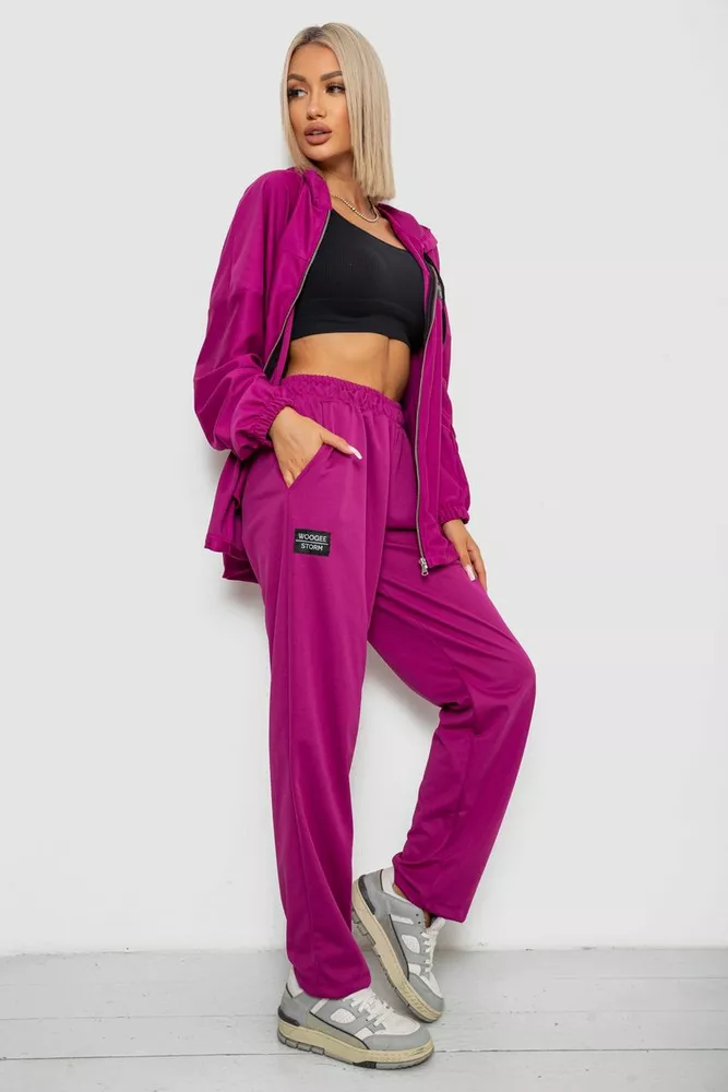 Купити Спортивний костюм жіночий, колір фуксія, 238R114-1 - Фото №3