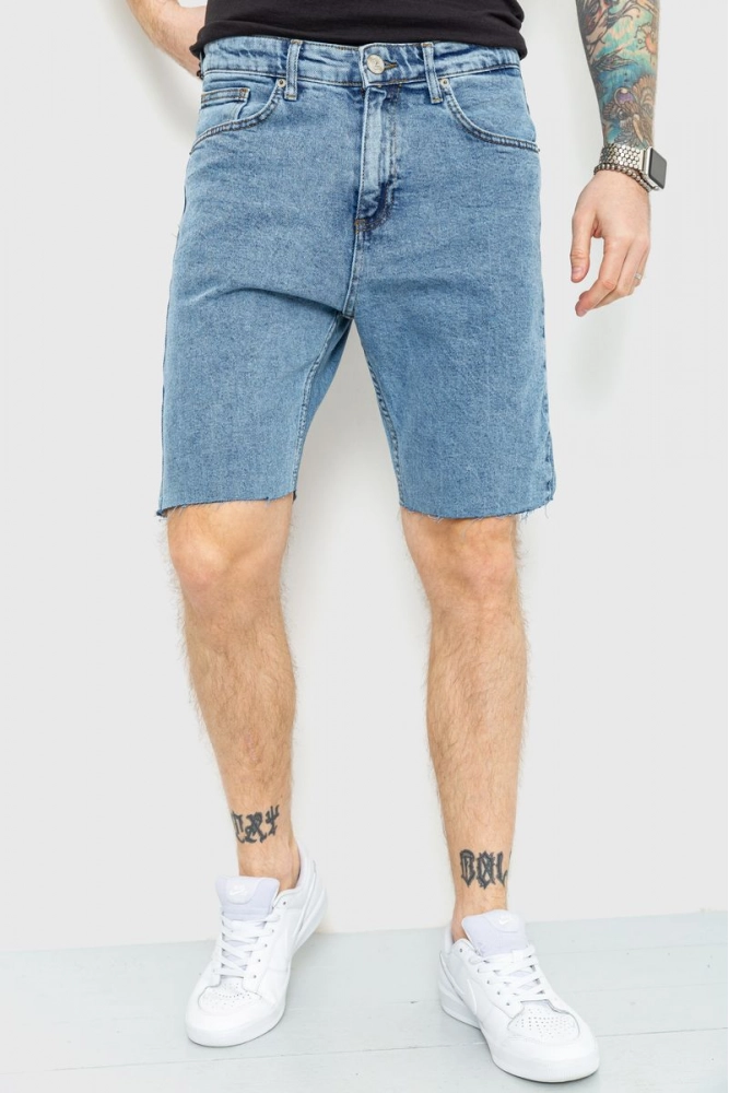 Купити Шорти чоловічі джинсові, колір синій, 157R9012-20 - Фото №1