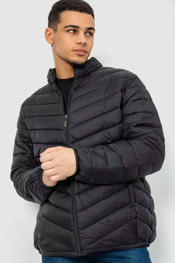Купить Куртка мужская демисезонная, цвет черный, 243R802-1 оптом - Фото №1
