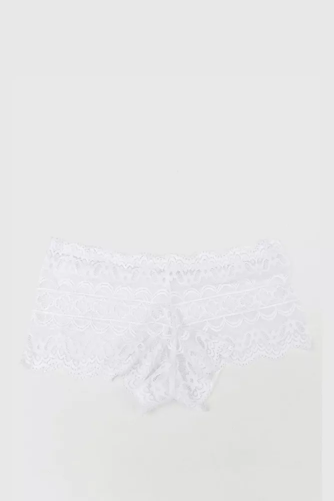 Купити Труси жіночі мереживні хіпстер, колір білий, 131R753 - Фото №1