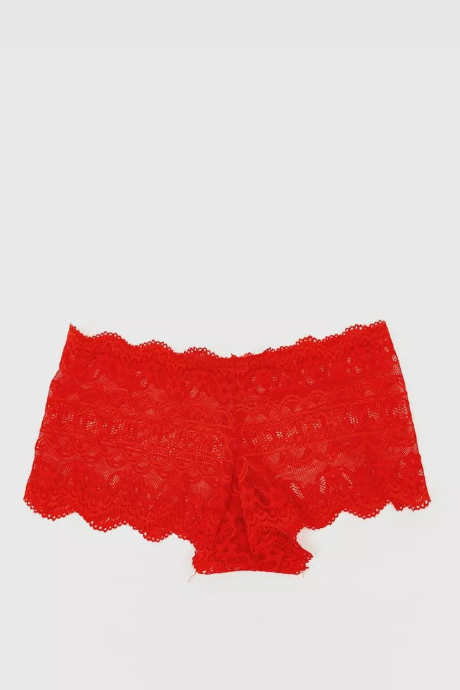 Купити Труси жіночі мереживні хіпстер, колір червоний, 131R753 - Фото №1