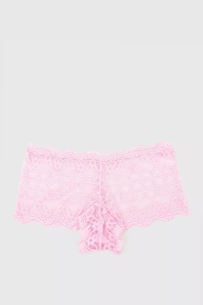 Купити Труси жіночі мереживні хіпстер, колір світло-рожевий, 131R753 оптом - Фото №1