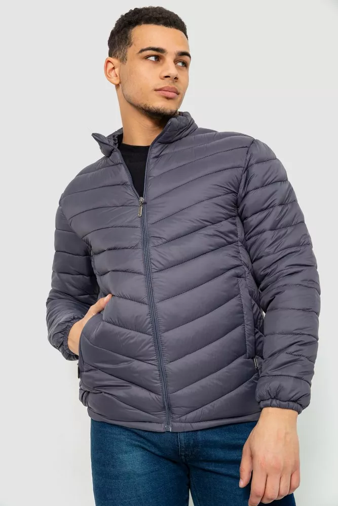 Купить Куртка мужская демисезонная, цвет серый, 243R802-1 - Фото №1