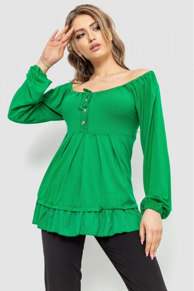Купити Кофта жіноча, колір зелений, 167R2115 - Фото №1