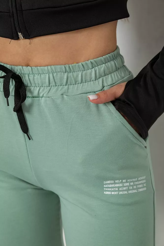 Купить Спортивные штаны женские, цвет оливковый, 238R5052-1 - Фото №5