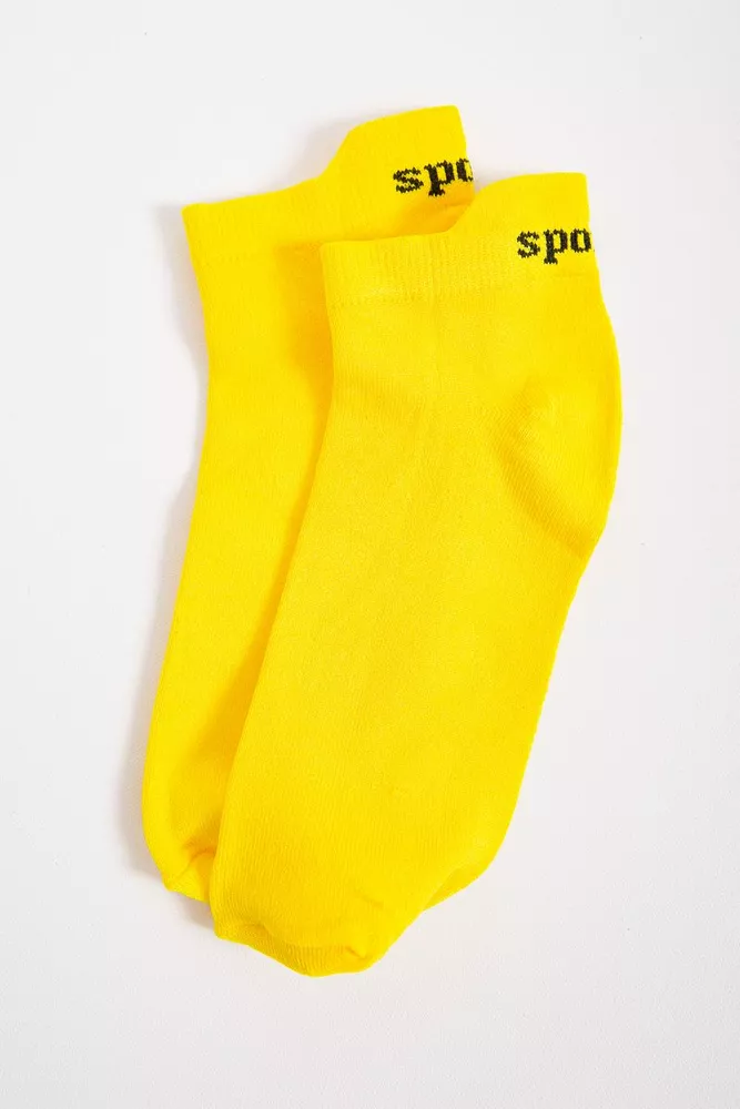 Купити Жовті жіночі шкарпетки, для спорту, 151R013 - Фото №1