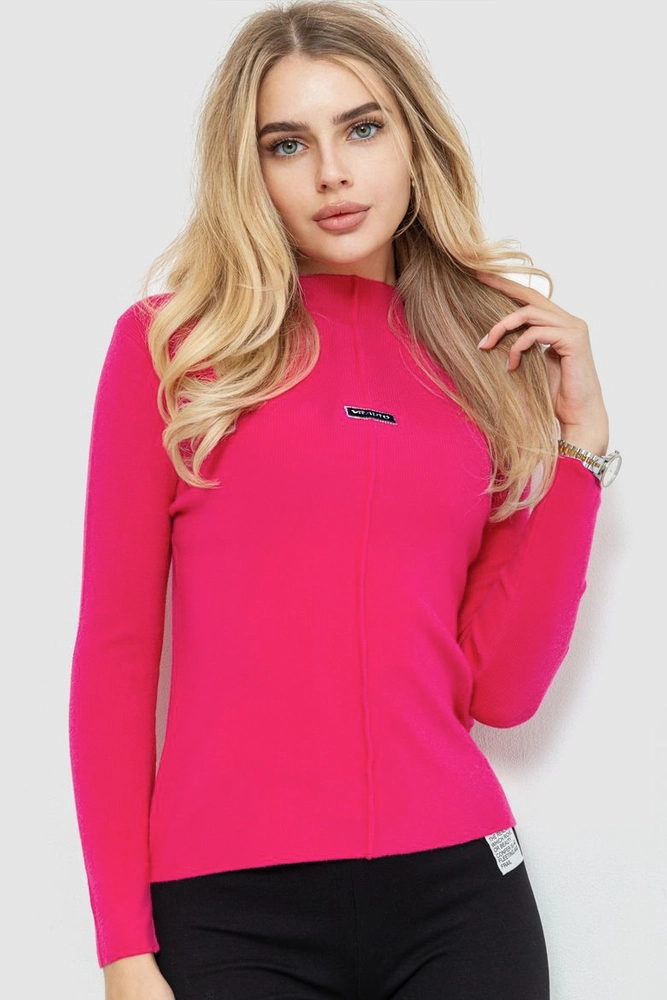 Купити Стильний жіночий гольф, колір рожевий, 204R008 оптом - Фото №1