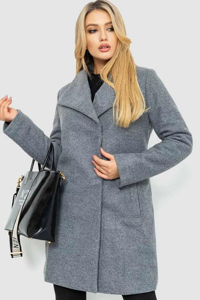 Купить Пальто женское, цвет серый, 186R353-1 - Фото №1