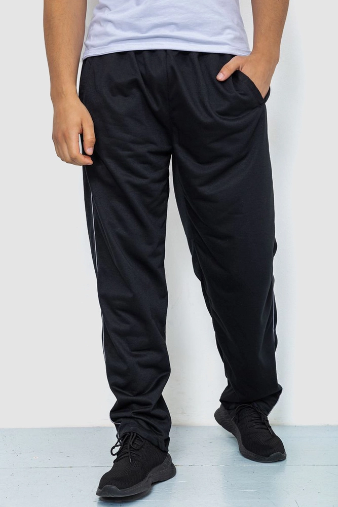 Купить Спорт штаны мужские, цвет черный, 244R0668 оптом - Фото №1