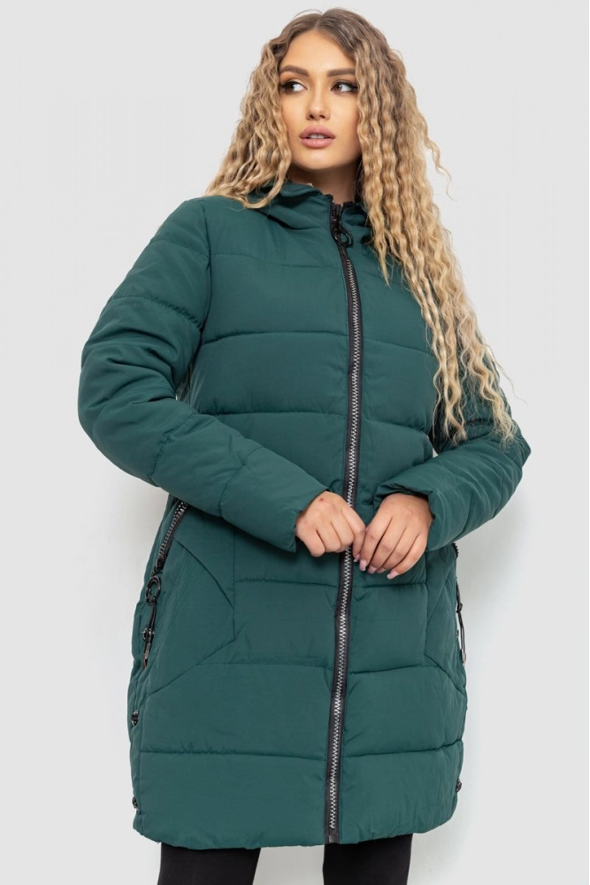 Купить Куртка женская, цвет зеленый, 235R8609 - Фото №1