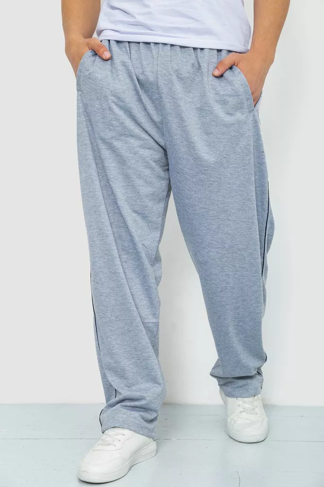 Купить Спорт штаны мужские, цвет светло-серый, 244R0668 оптом - Фото №1