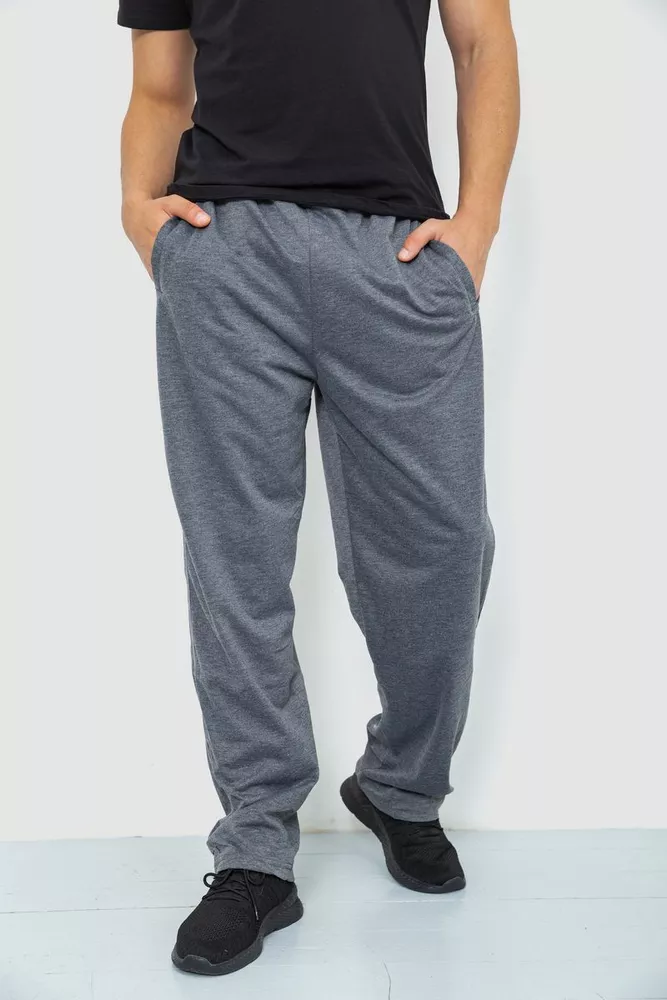 Купить Спорт штаны мужские, цвет серый, 244R0668 оптом - Фото №1