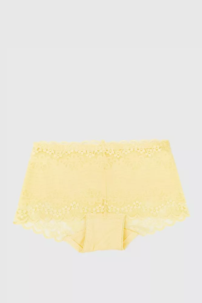 Купить Трусы-шорты женские, цвет желтый, 131R3954 оптом - Фото №1