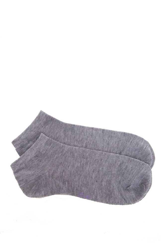 Купити Носки укороченные женские, светло-серые 136R005 - Фото №1