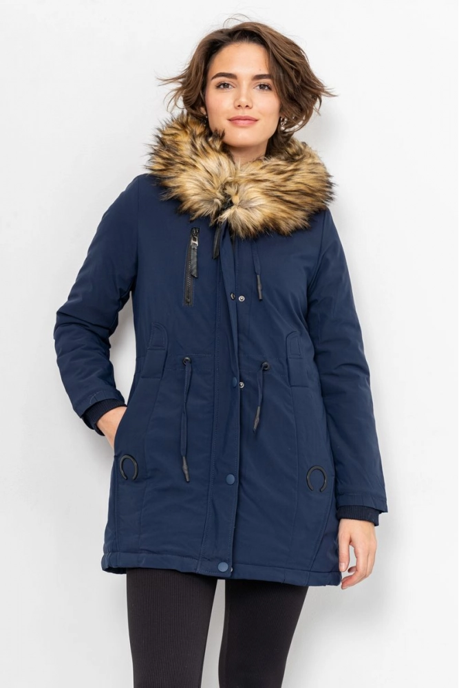 Купити Куртка жіноча, колір темно-синій, 224R19-12 оптом - Фото №1