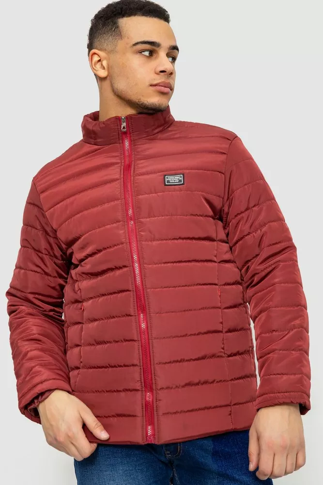 Купить Куртка мужская демисезонная, цвет бордовый, 244R070 оптом - Фото №1