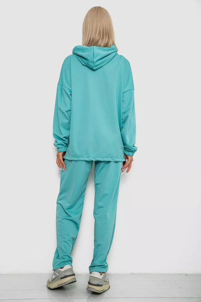 Купити Спортивний костюм жіночий, колір бірюзовий, 238R114 - Фото №4