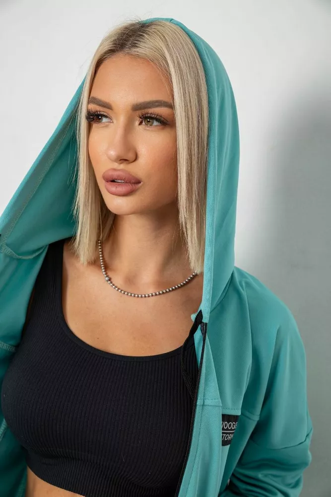 Купити Спортивний костюм жіночий, колір бірюзовий, 238R114 - Фото №5