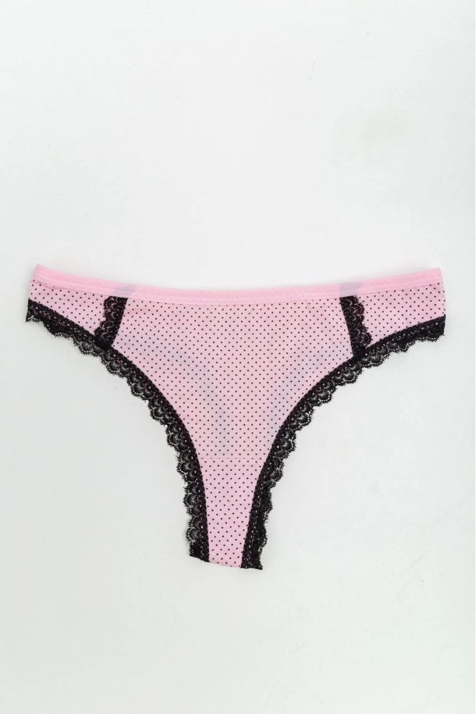 Купити Труси жіночі стрінги, колір світло-рожевий, 131R002-10 оптом - Фото №1