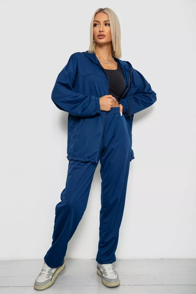 Купити Спортивний костюм жіночий, колір синій, 238R114 - Фото №1