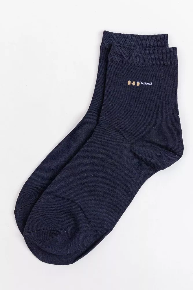 Купити Шкарпетки чоловічі, колір темно-синій, 131R21-2-06 - Фото №1