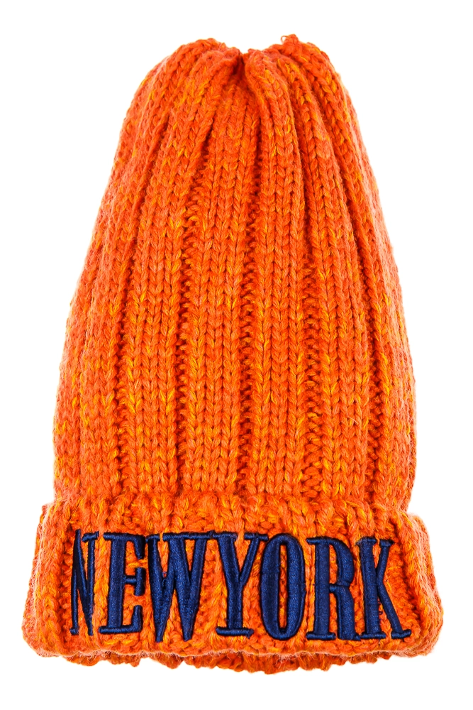Купить Терракотовая шапка женская, вязаная, теплая 259V001 - Фото №1