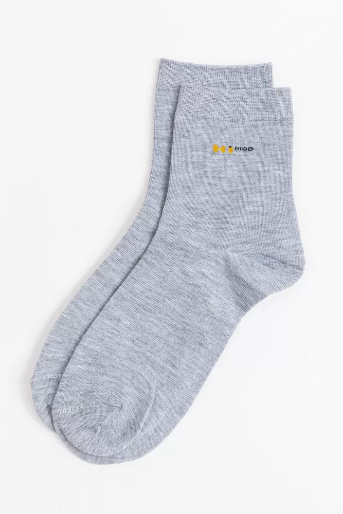 Купити Шкарпетки чоловічі, колір світло-сірий, 131R21-2-06 оптом - Фото №1