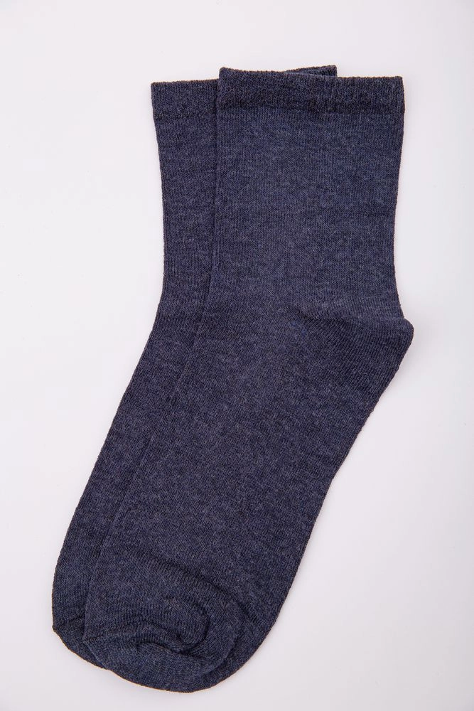 Купить Однотонные мужские носки синего цвета 167R510 оптом - Фото №1