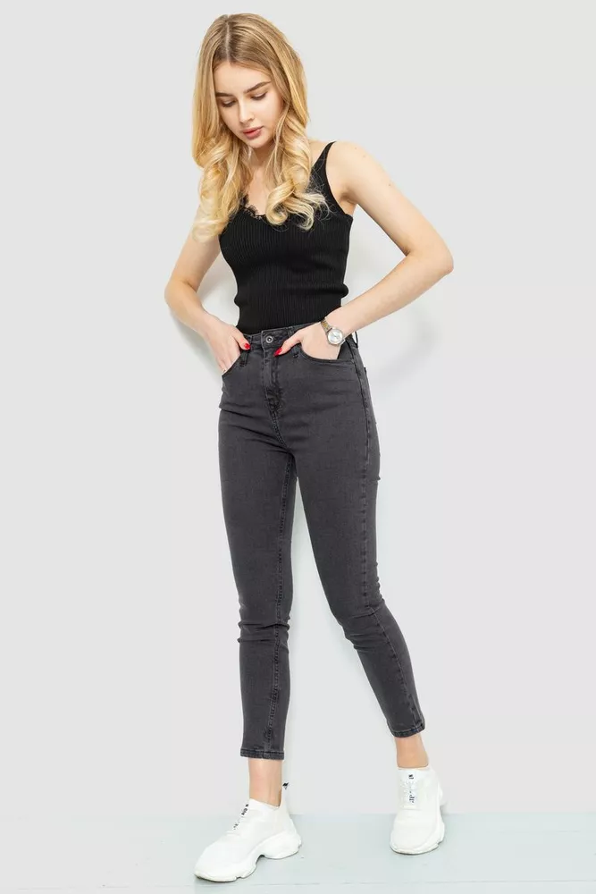 Купить Джинсы женские Skinny, цвет грифельный, 167R2000 оптом - Фото №2