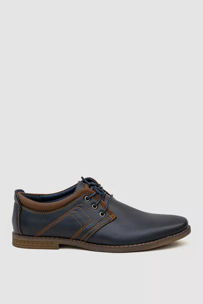 Купити Туфлі чоловічі, колір темно-синій, 243RA1887-1 - Фото №1