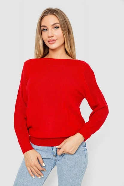 Кофта жіноча з манжетами  -уцінка, колір червоний, 244R999-U