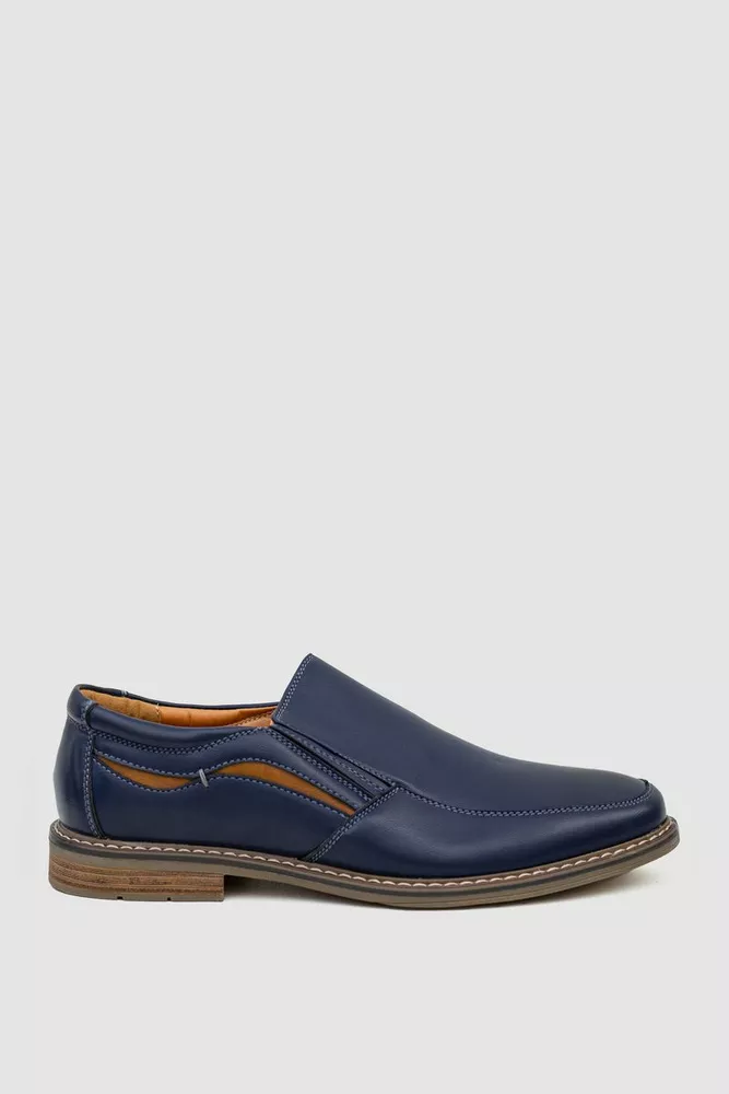 Купити Туфлі чоловічі, колір темно-синій, 243RA1190-1 оптом - Фото №1