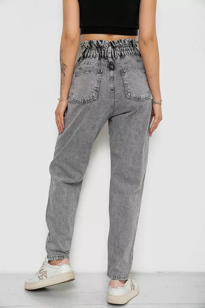 Купити Джинси жіночі Mom-fit, колір сірий, 244R1573S20-LZ - Фото №4