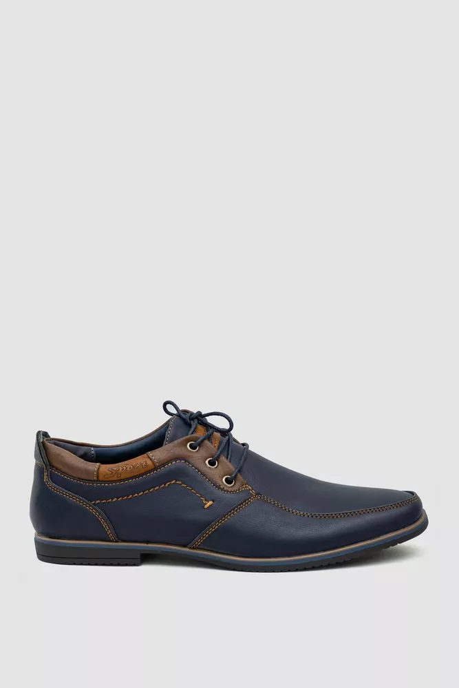 Купити Туфлі чоловічі, колір темно-синій, 243RA1678-1 - Фото №1