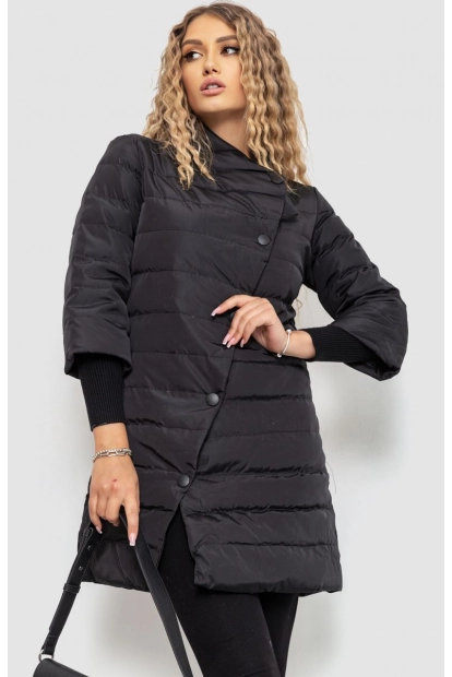 Куртка жіноча демісезонна, колір чорний, 235R168