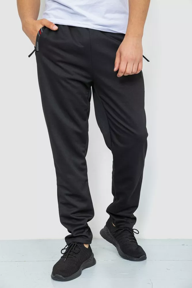 Купить Спорт штаны мужские, цвет черный, 244R41627 - Фото №1