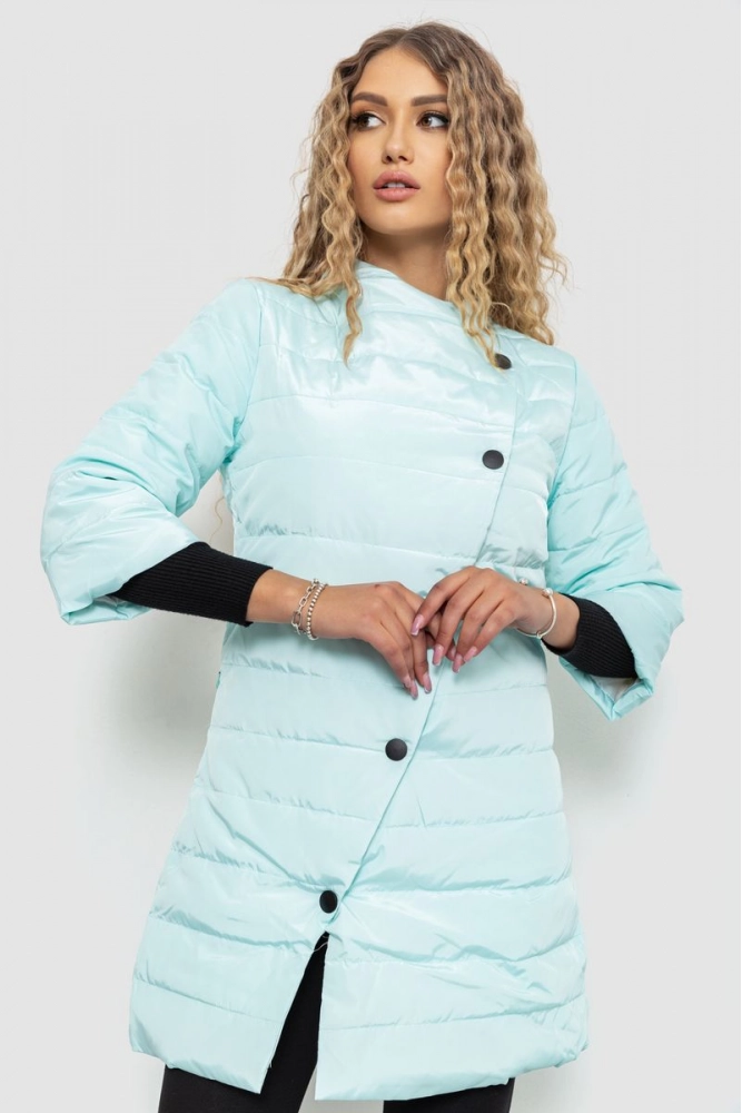 Купити Куртка жіноча демісезонна, колір м'ятний, 235R168 - Фото №1