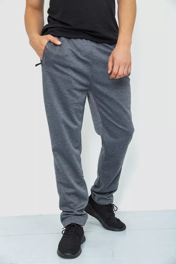 Купить Спорт штаны мужские, цвет серый, 244R41627 оптом - Фото №1