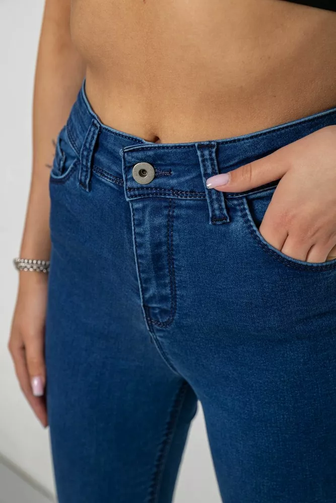 Купити Джинси жіночі Skinny, колір синій, 182R3619 - Фото №5